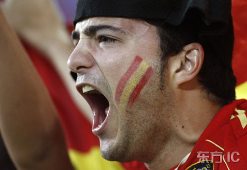 Fans españoles tan pasionales de Eurocopa 20081