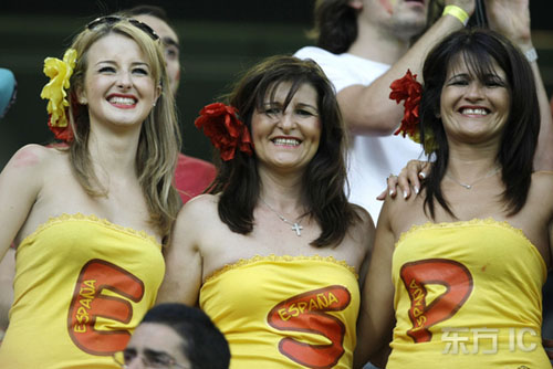 Fans españoles tan pasionales de Eurocopa 20085