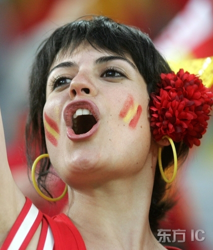 Fans españoles tan pasionales de Eurocopa 20086