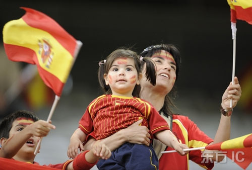 Fans españoles tan pasionales de Eurocopa 20087