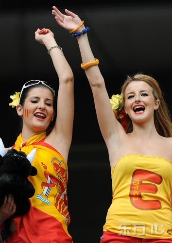 Fans españoles tan pasionales de Eurocopa 20088