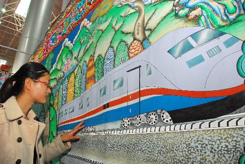 Innovadora pintura tibetana Thangka se presenta en exposición al norte de China 2