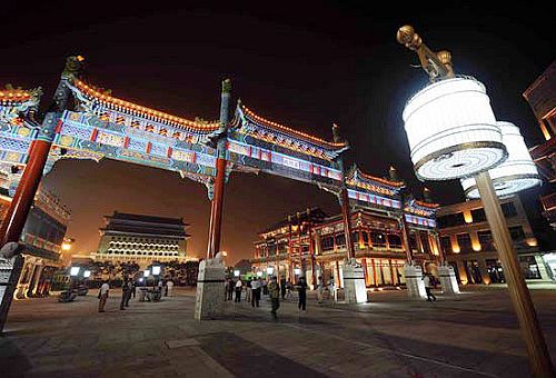 La nueva avenida Qianmen por la noche3