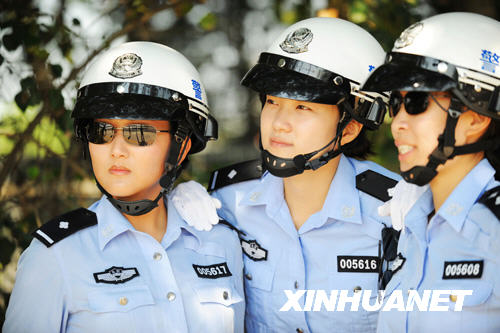 Mujeres policías chinas,seguridad de Olimpiada1
