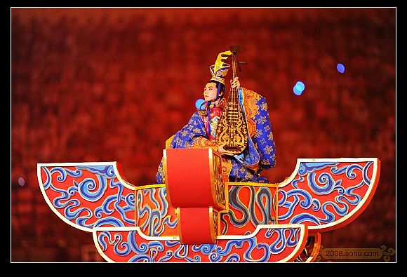 Representación de ópera tradicional china en inauguración de JJOO 1
