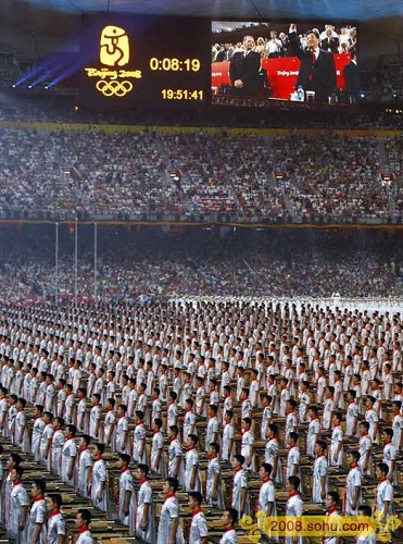 inauguración de las olimpiadas de Beijing 4