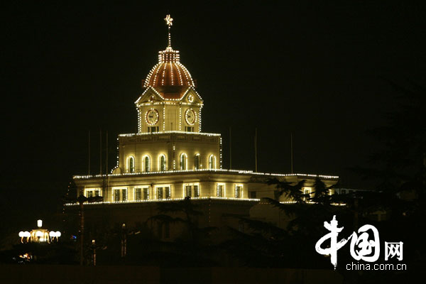 Vista nocturna de Plaza Tian´anmen, Beijing 17