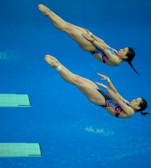 Guo Jingjing y Wu Minxia ganan medalla de oro en sincronizados 3m en JJOO de Beijing 8