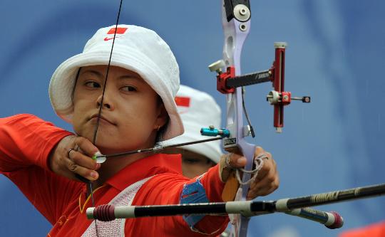 China gana la medalla de plata de equipo de tiro de arco 2