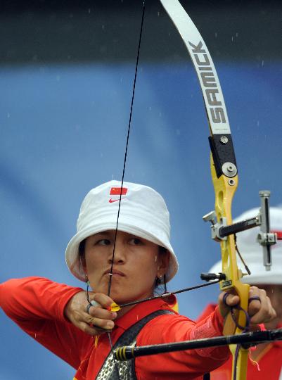 China gana la medalla de plata de equipo de tiro de arco 5