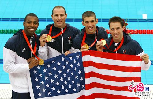 EEUU ganó el relevo de 4x100m libres masculino6