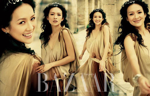 Nueva serie de fotos de Zhang Ziyi para Bazaar 1