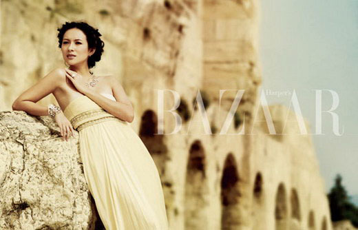 Nueva serie de fotos de Zhang Ziyi para Bazaar 5