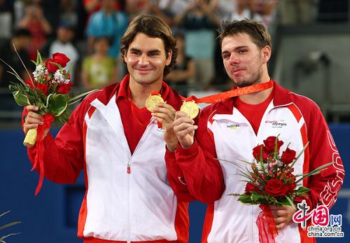 Federer y Wawrinka ganaron oro de tenis en dobles varonil1、