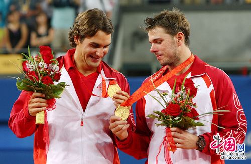 Federer y Wawrinka ganaron oro de tenis en dobles varonil2
