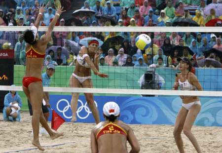 Dúo estadounidense se adjudica oro y el dúo chino gana plata en voleibol playa femenino1