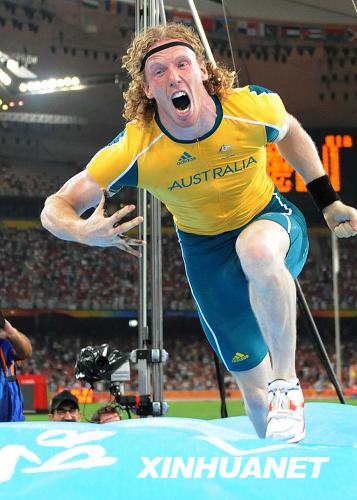 Beijing 2008 (URGENTE): Hooker de Australia gana oro en salto con garrocha masculino 1