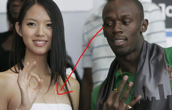 Cuando Bolt conoce a Miss World China 2