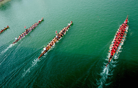 Regata de Dragón en el Río Rongjiang 6