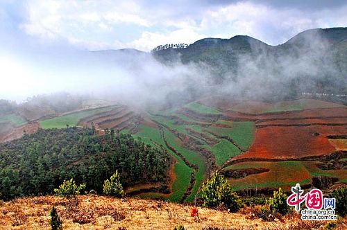 La tierra roja de Dongchuan de la provincia Yunnan1
