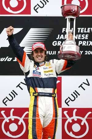 Alonso consigue su segunda victoria consecutiva en el Gran Premio de Japón