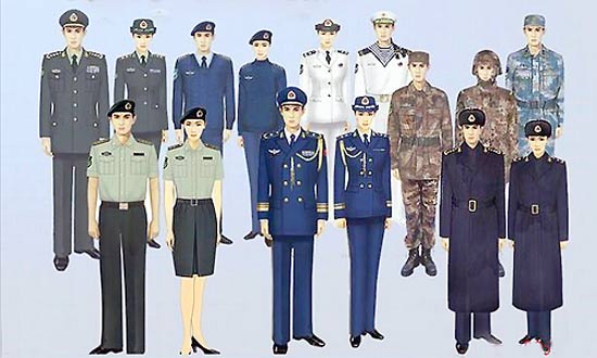 30 años del uniforme militar en China: Modelo 87 1