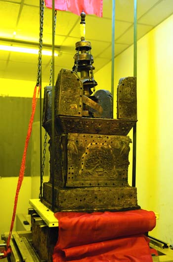 Descubren sarira de cráneo de Buda en pagoda 1
