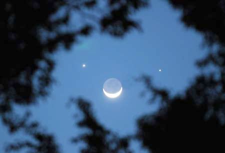 Milagro astronómico: Venus, Júpiter y la Luna 1