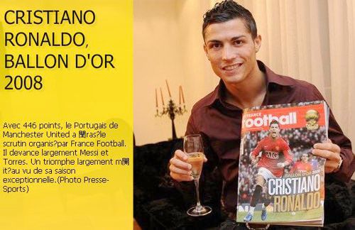 Cristiano Ronaldo, nuevo Balón de Oro2