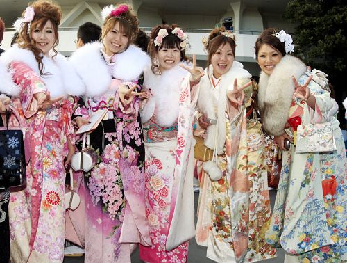 Celebración de adulto de las chicas japonesas 2