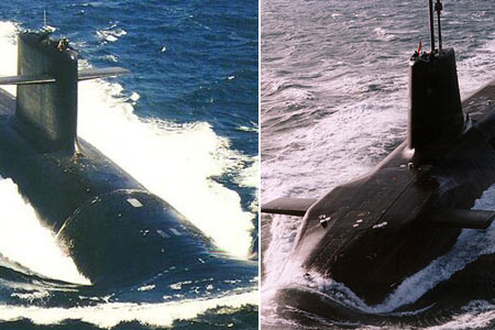 Colisionan submarinos nucleares británico y francés en el Atlántico