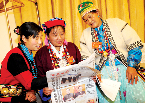 Cambios de posición de las mujeres tibetanas desde la reforma democrática2