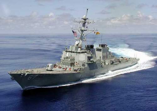 Navío de EEUU llega a China para revista de flota internacional 8