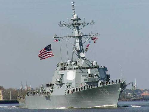 Navío de EEUU llega a China para revista de flota internacional 9