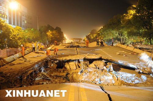 Cuatro muertos en Hunan por derrumbamiento de un viaducto1