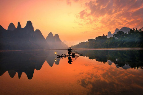 Pintoresco -paisaje -río -Yulong -Yangshuo 13