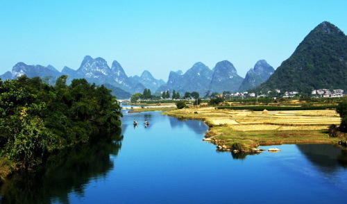 Pintoresco -paisaje -río -Yulong -Yangshuo 15