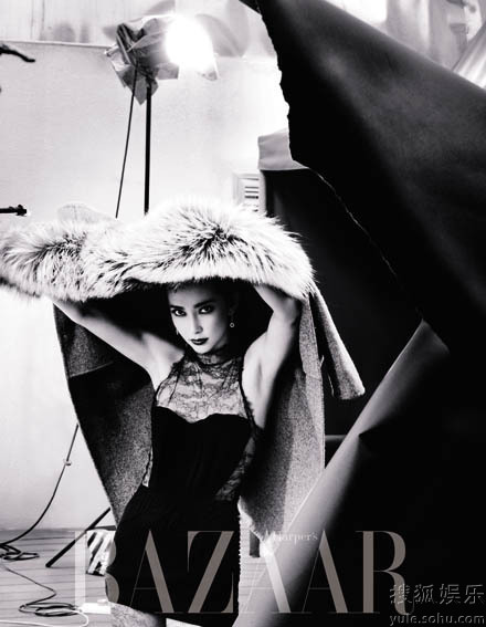 Actriz Li Bingbing posa para Bazaar de moda 3