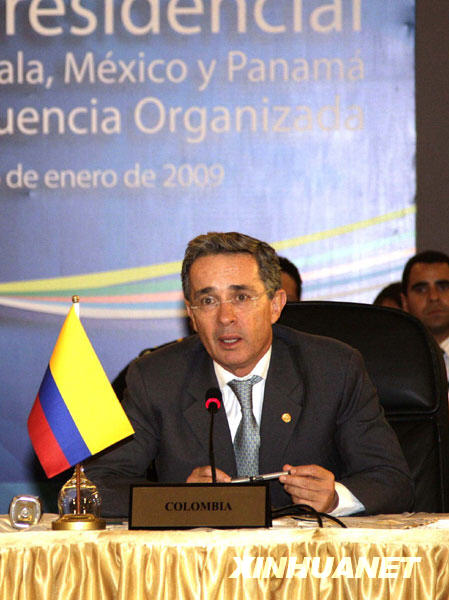 El presidente colombiano-la gripe A (H1N1)2