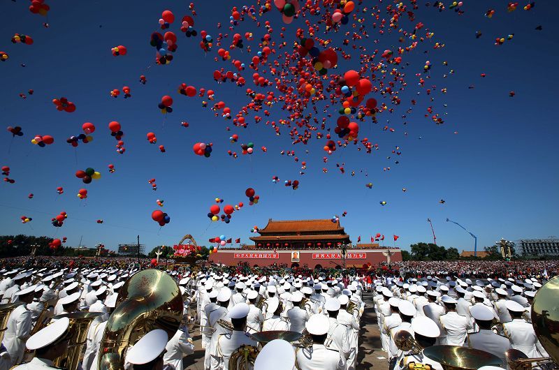 celebraciones-Día Nacional-China-desfile-niños 8