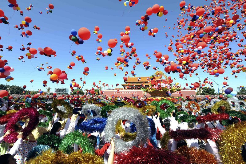 celebraciones-Día Nacional-China-desfile-niños 9