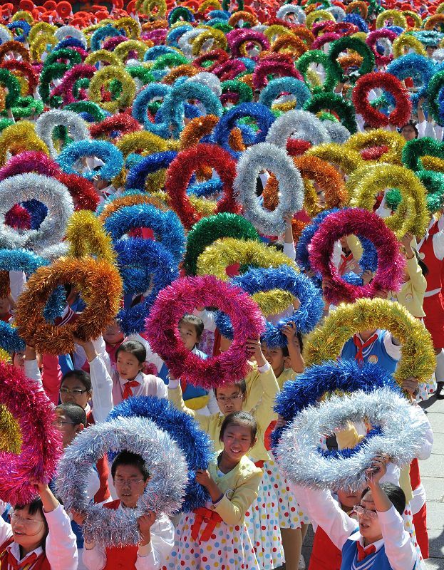 celebraciones-Día Nacional-China-desfile-niños 12