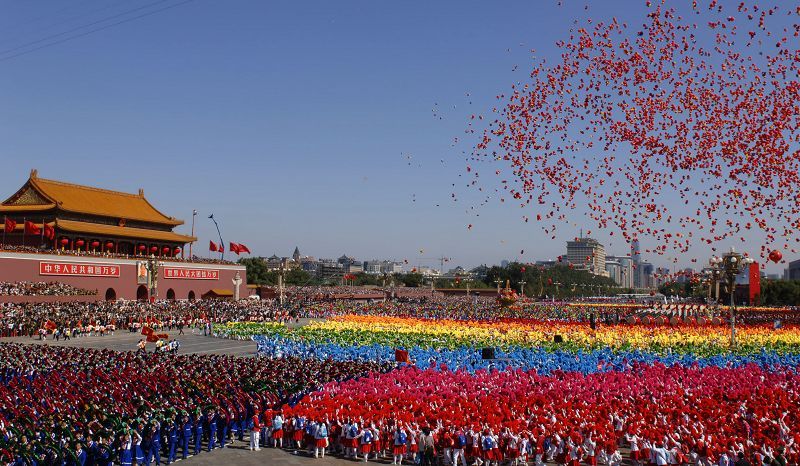 celebraciones-Día Nacional-China-desfile-niños 13