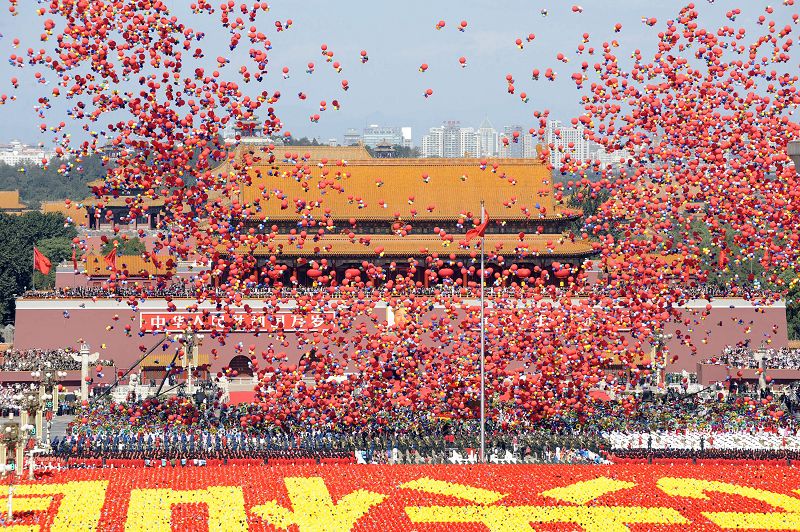 celebraciones-Día Nacional-China-desfile-niños 21