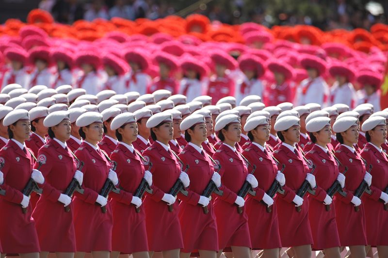 desfile militar-milicias mujeres 15