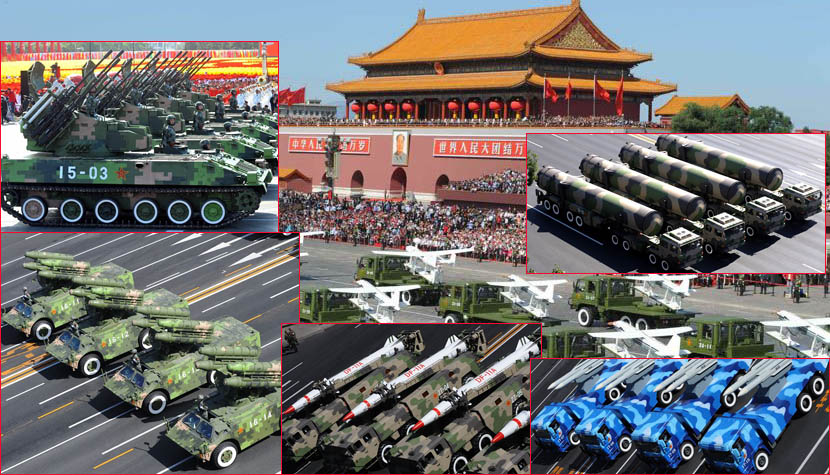 Gran desfile militar: equipos y armas