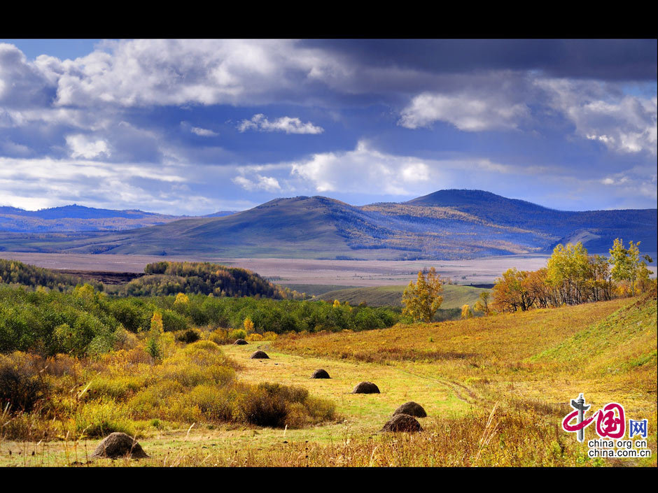 La gran dehesa de Khingan en otoño 2