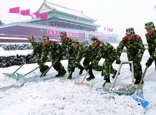 Fuerte nevada afecta al transporte público en Beijing 2