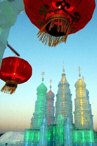 Ciudades de hielo y color en el norte de China 13