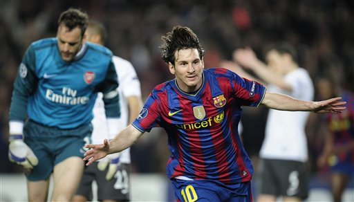 Barcelona,Messi,Arsenal ,Liga de Campeones 12